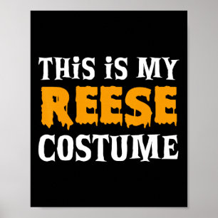Affiche Reese Halloween Costume personnalisé drôle