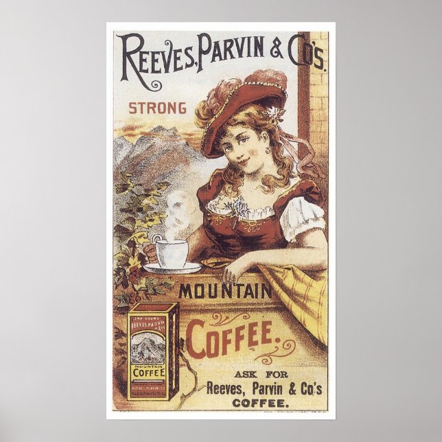 Affiche Reeves Parvin Café fort (Devant)