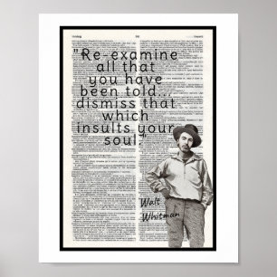 Affiche « Réexaminez tout ce qu'on vous a dit... 