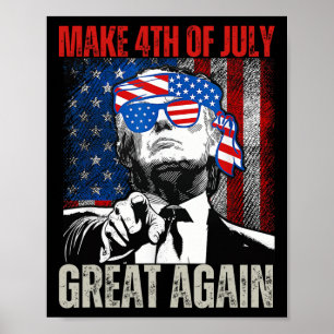 Affiche Refaire la fête du 4 juillet grande à nouveau drôl