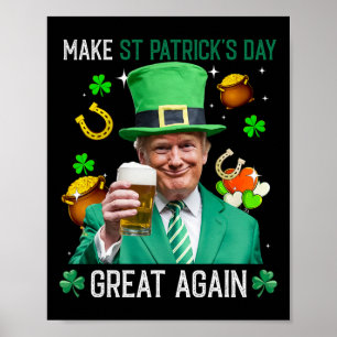 Affiche Refaire la Saint-Patrick Grande Encore Leprechaun
