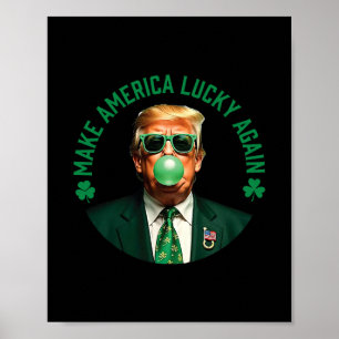 Affiche Refaire l'Amérique chanceuse encore Trump Bubble G
