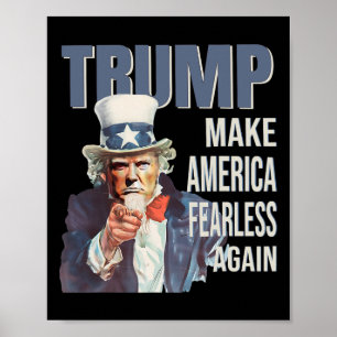 Affiche Refaire l'Amérique sans peur à nouveau Pro Trump R