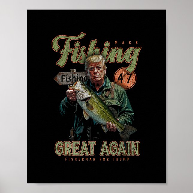 Affiche Refaisons la pêche en mieux Drôle B Pêche Donald T (Devant)