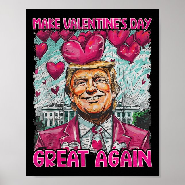Affiche Refaisons la Saint-Valentin avec humour Amoureux d (Devant)
