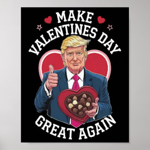 Affiche Refaisons la Saint-Valentin avec humour Amoureux d
