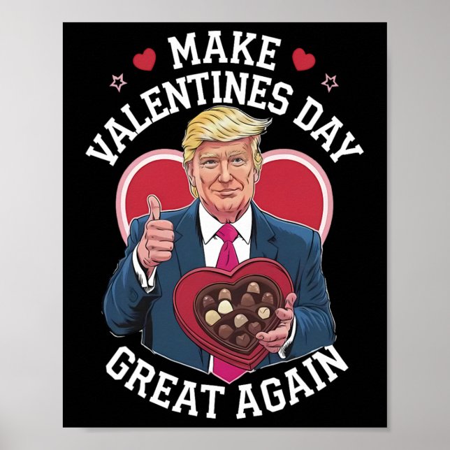 Affiche Refaisons la Saint-Valentin avec humour Amoureux d (Devant)