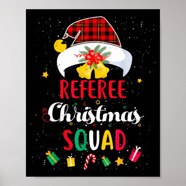 Affiche Referee Christmas Squad Santa Hat Umre Match  (Devant)