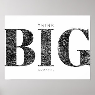 Affiche Réfléchir toujours Motivation