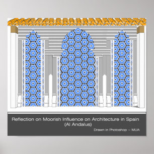 Affiche Reflection on Moorish Architecture in Spain