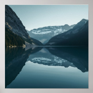 Affiche Reflet de lac nordique