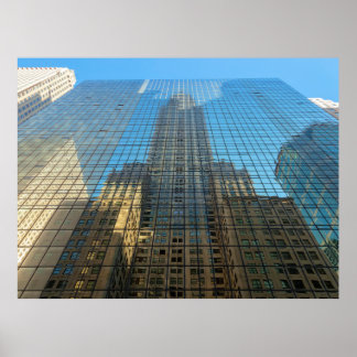 Affiche Reflet de l'Empire State Building, New York City.