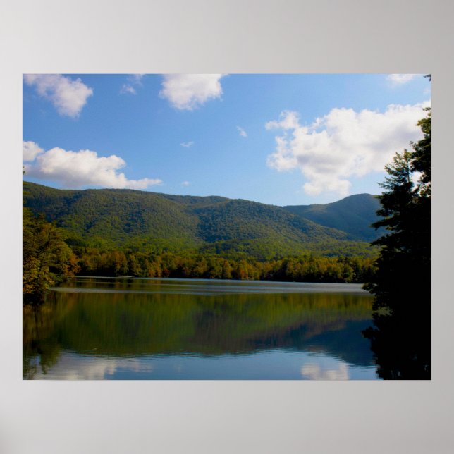 Affiche Reflet du lac Indian Boundary (Devant)