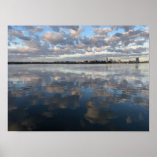 Affiche Reflet nuageux