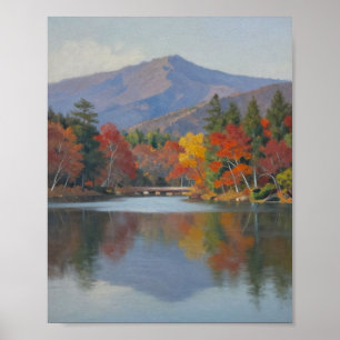 Affiche Reflets d'automne sous le Blue Ridge : une Sérén