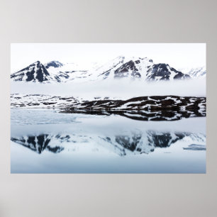Affiche Reflets de montagnes, Norvège