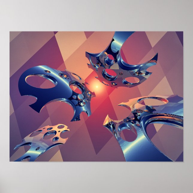 Affiche Reflets de vol lumineux (Devant)