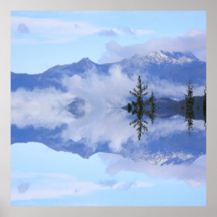Affiche reflets des Trinity Alps......