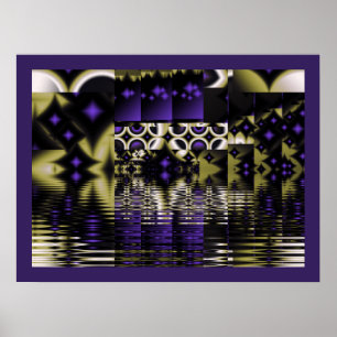 Affiche Reflets d'étoile violette