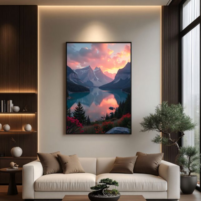 Affiche Reflets du coucher de soleil (Créateur téléchargé)