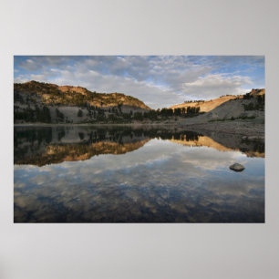 Affiche Reflets du coucher de soleil sur le lac Helen, Las