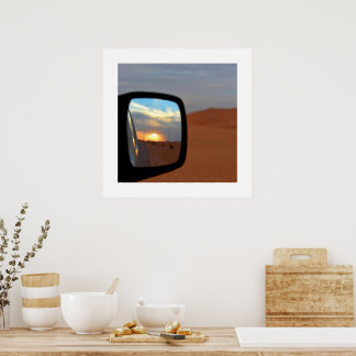 Affiche Reflets du désert au coucher du soleil