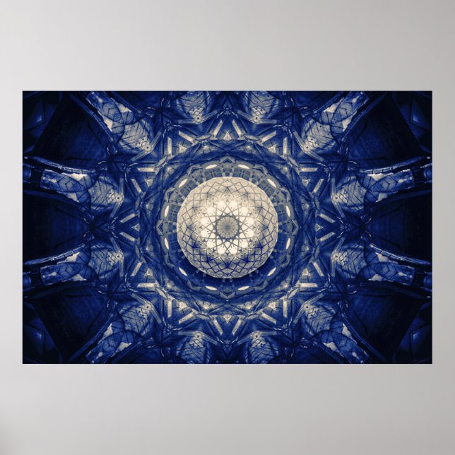 Affiche Reflex Reactor Blue Biomechanical Dystopique Desig (Devant)
