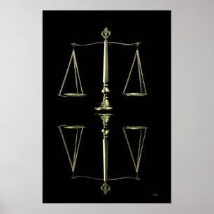 Affiche Réflexion balance
