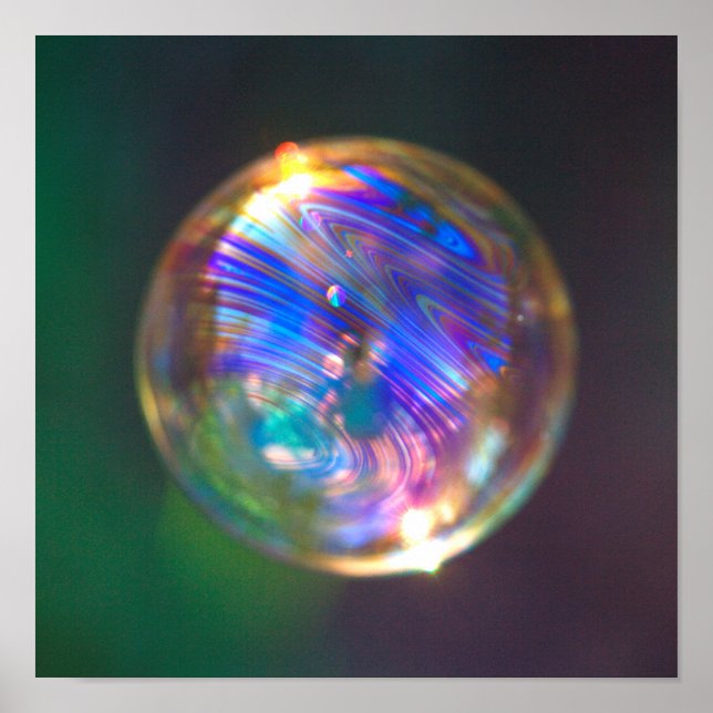 Affiche Réflexion de bulle flottante (Devant)