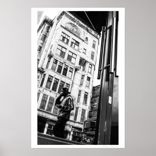 Affiche Réflexion de la rue Glasgow (Devant)