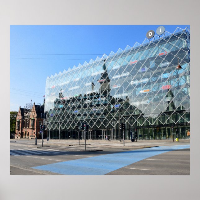 Affiche Réflexion de l'Hôtel de Ville de Copenhague (Devant)