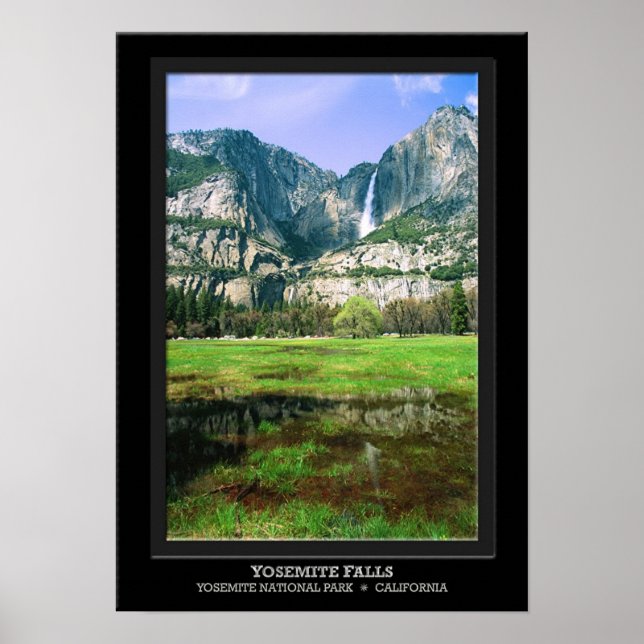 Affiche Réflexion des chutes de Yosemite (Devant)