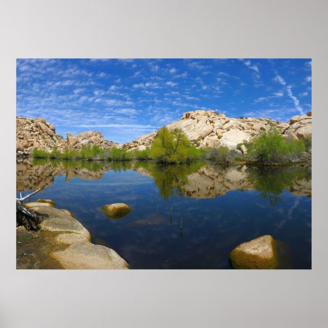 Affiche Réflexion du Barker Dam à Joshua Tree II (Devant)