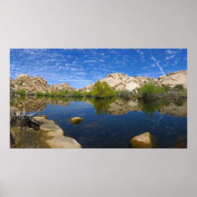 Affiche Réflexion du Barker Dam à Joshua Tree II (Devant)