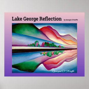 Affiche Réflexion du lac George