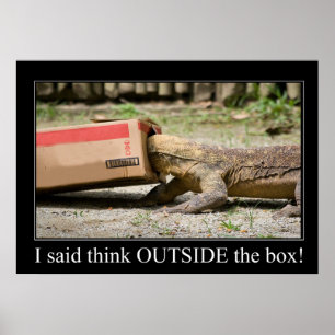 Affiche Réflexion sur la boîte