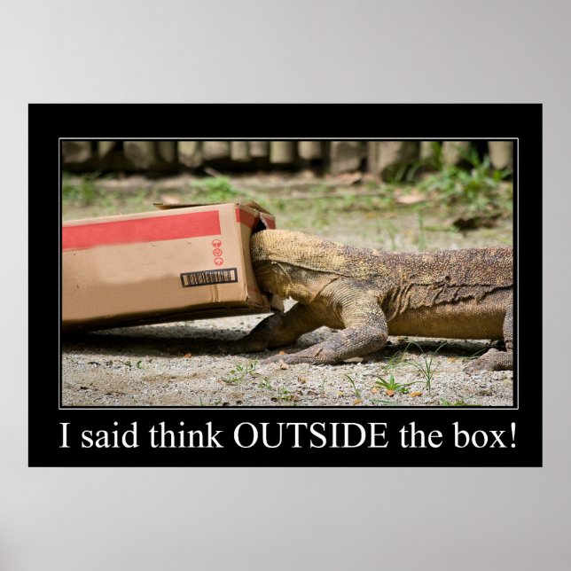 Affiche Réflexion sur la boîte (Devant)