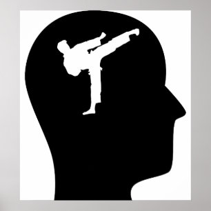 Affiche Réflexion sur le karaté