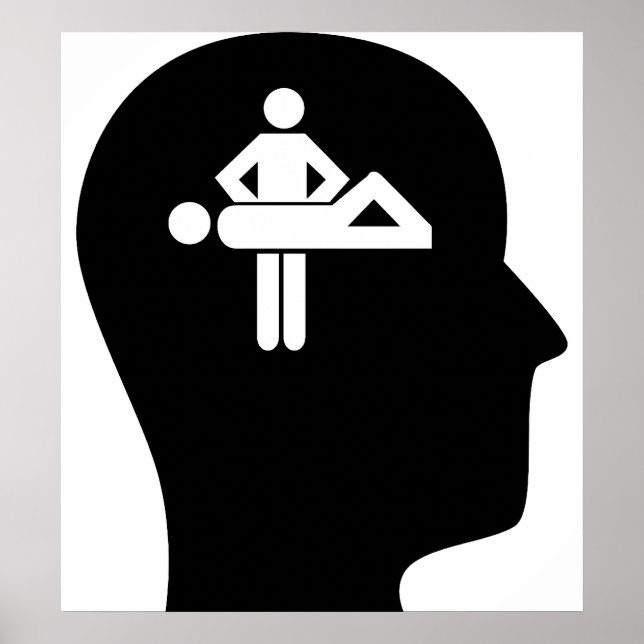 Affiche Réflexion sur le massage (Devant)