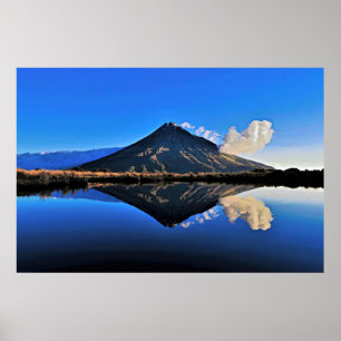Affiche Réflexion Taranaki