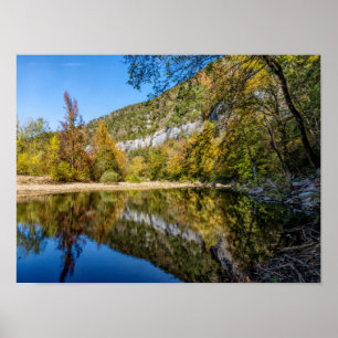 Affiche Réflexions Automatiques À La Rivière Nationale Buf