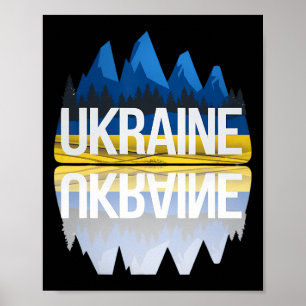 Affiche Réflexions de montagne d'Ukraine Nature ukrainienn