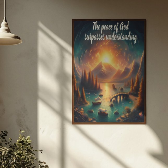 Affiche Réflexions de Serene Lake (Créateur téléchargé)