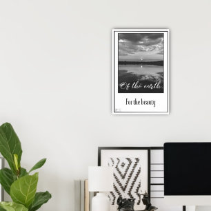 Affiche Réflexions en noir et blanc pour l'affiche de beau