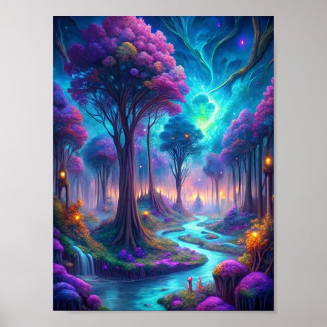 Affiche "Réflexions éthérées" (Devant)