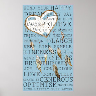 Affiche Réflexions positives Inspirationnel Dream Catcher