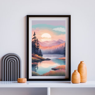 Affiche Réflexions sur les prés d'or