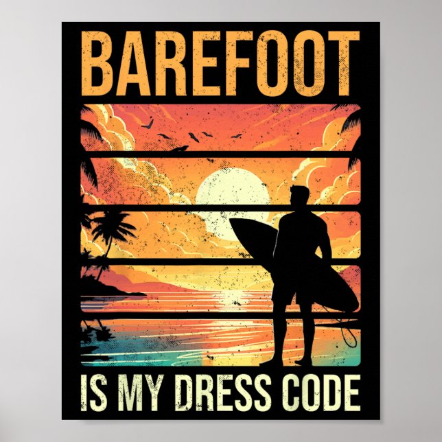 Affiche Refoot est mon code vestimentaire Vacances à la pl (Devant)
