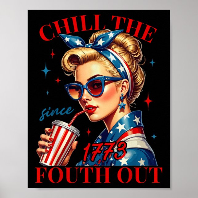 Affiche Refroidir le quatrième depuis 1776 Liberté américa (Devant)