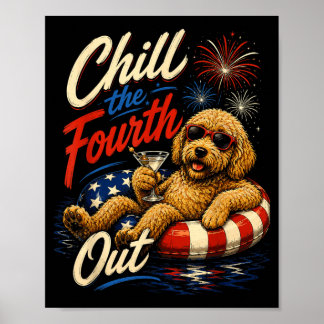 Affiche Refroidir le quatrième drôle de Goldendoodle amate